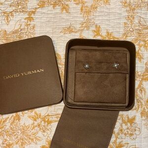 David Yurman Pearl Stud Earrings 7.4mm